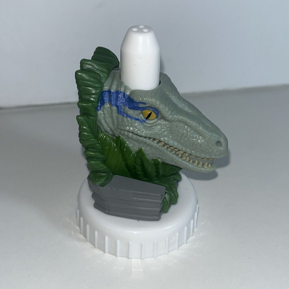 Good2Grow Juice Toppers - Jurassic World - Gray BLUE Dino